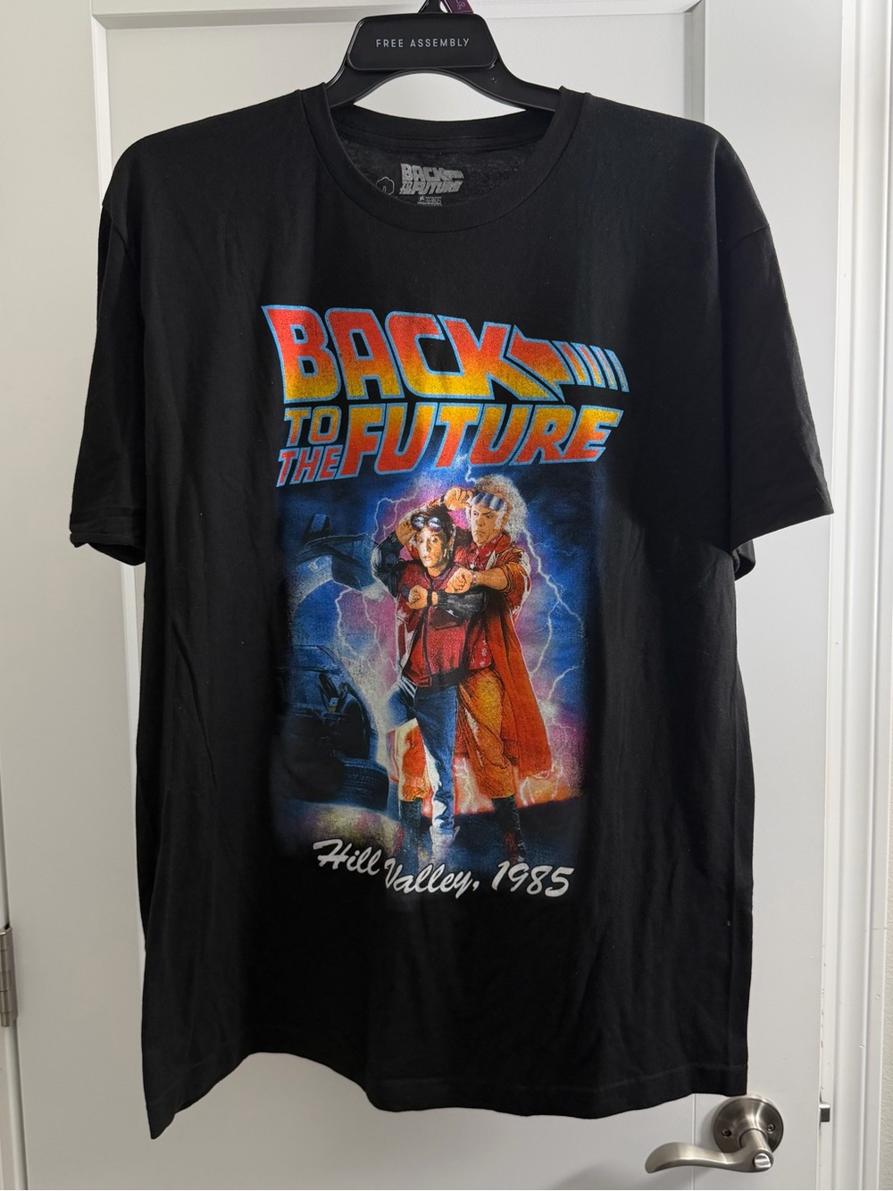 XL Back to the Future Graphic Tee - Black with Multicolor Print